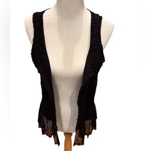 RXB knit vest black